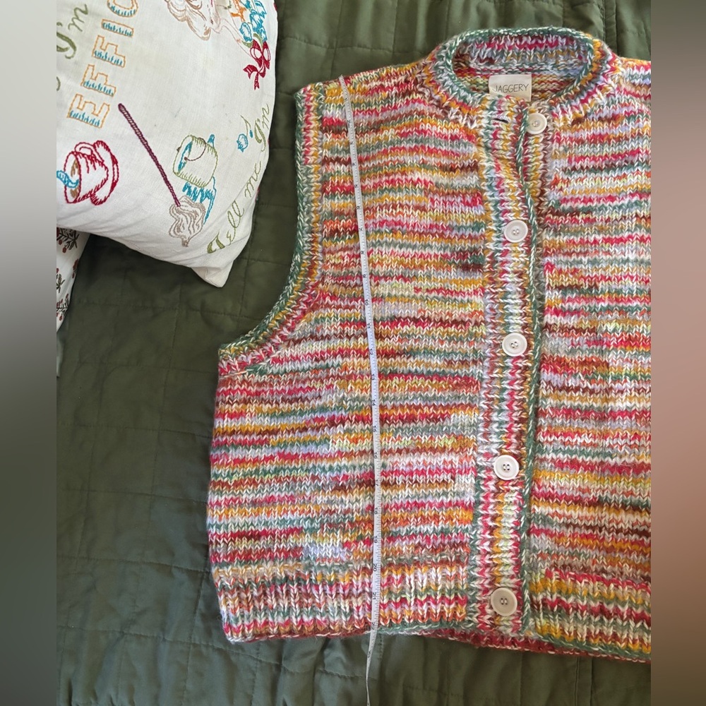 Jaggery London Confetti no waste vest cardigan SZ3 ** only tried on - Picture 3 of 8